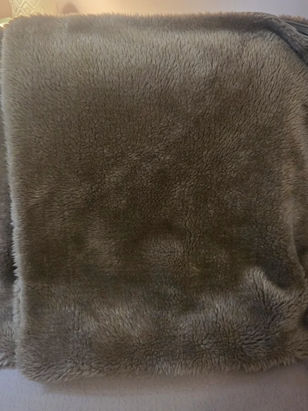 Pair Of Pottery Barn Plush Faux Fur Euro Shams- Brown NWT